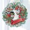 Christmas Diamond Painting Wreath Hanging Sign -Diamond Art - A DIY 5D Crystal Rhinestone Garland Kit for Home Window and Door Decor Gifts
